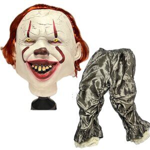 Penny wise Halloween Mask Set IT Scary Latex Mask Size Teens XL